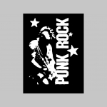 Punk rock  mikina s kapucou stiahnutelnou šnúrkami a klokankovým vreckom vpredu 